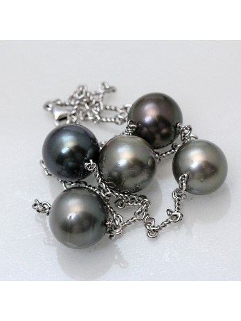 Collier Mia 5 perles de tahiti Moea Perles - 2