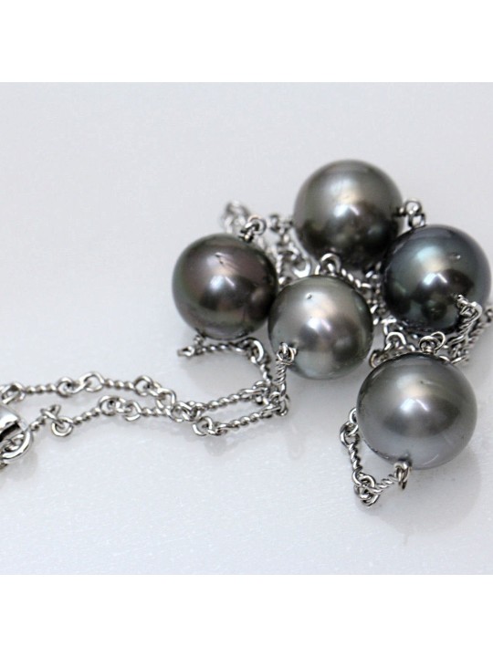 Collier Mia 5 perles de tahiti Moea Perles - 3