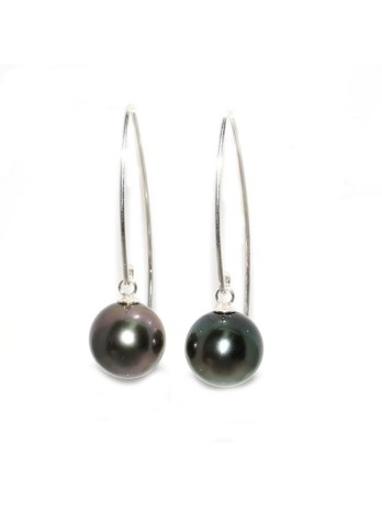 Boucles d'oreilles Pia perle de Tahiti Moea Perles - 1