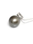 Pendentif en or Raiura perle de tahiti 10-11mm ronde et diamant