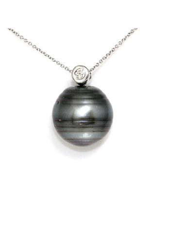 Pendentif en or Vairua perle de Tahiti Moea Perles - 1