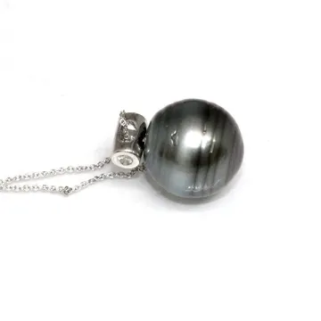 Pendentif en or Vairua perle de Tahiti Moea Perles - 2