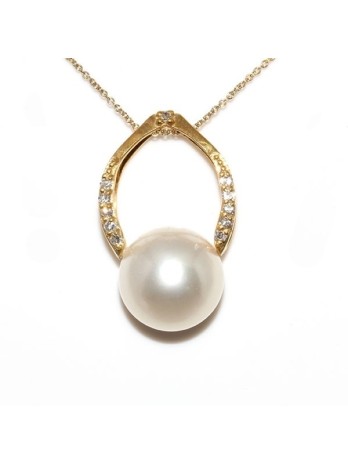 Pendentif en or Poe Moea Perles - 1