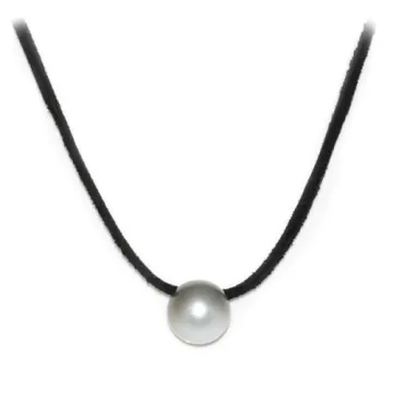 Collier cuir noir 13mm Moea Perles - 2
