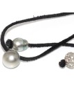 Collier cuir noir 13mm