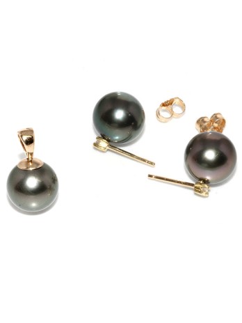 Parure or Hinarau perles de tahiti Moea Perles - 1