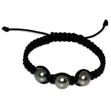 Bracelet Honura shamballa 3 perles Moea Perles - 1