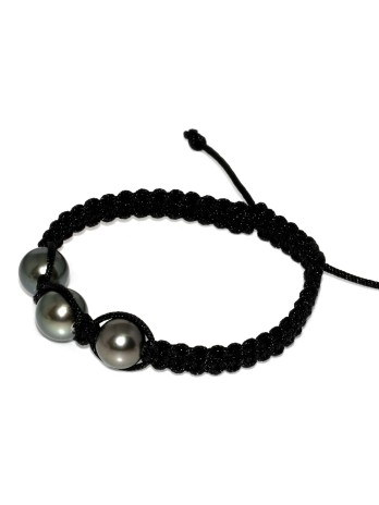 Bracelet Honura shamballa 3 perles Moea Perles - 2