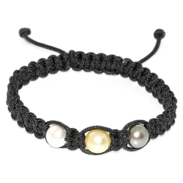 Bracelet Enata shamballa 3 perles Moea Perles - 1