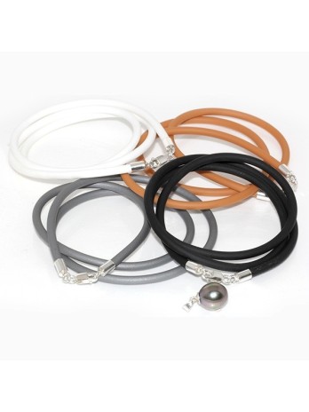 Collier en néoprène Moea Perles - 2