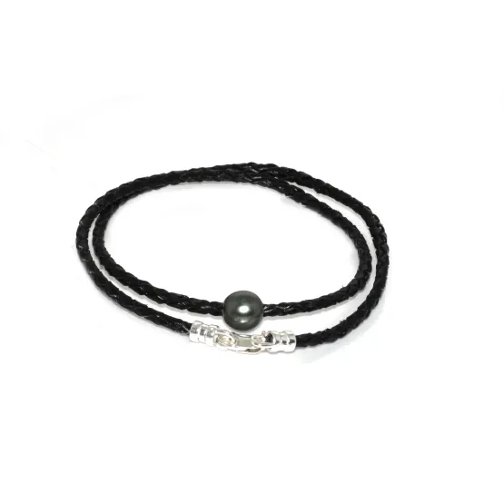 Collier Perles De Tahiti Tour Complet Avec Nœud - Neuf Avec étiquettes, Perle Fine
