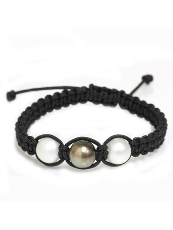 Bracelet Honu shamballa 3 perles Moea Perles - 1