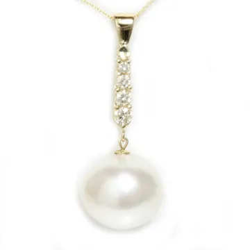 Pendentif or Ter 16mm Moea Perles - 1