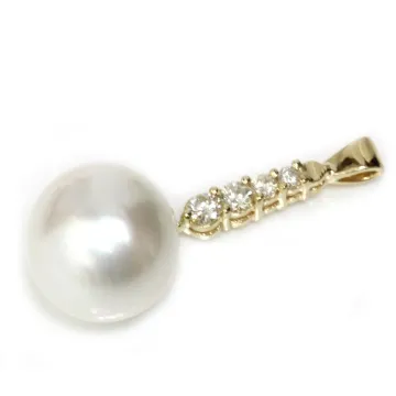 Pendentif or Ter 16mm Moea Perles - 2