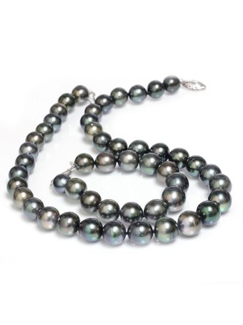 Collier et bracelet Bora rond 10-12mm Moea Perles - 2