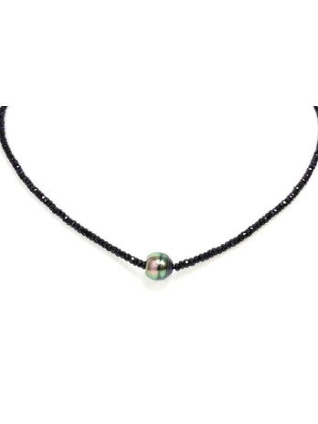 Collier perle tahiti et saphir Moea Perles - 2