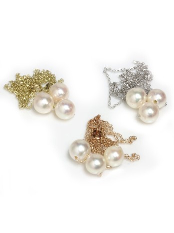 Collier Perle Baroque Blanche Goutte - Chaîne Asymétrique Plaqué Or, Parsarahgong