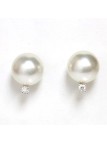 Boucles d'oreilles Hiapu or 18 carats perle d'australie 9-10mm AAA