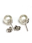 Boucles d'oreilles Hiapu or 18 carats perle d'australie 9-10mm AAA