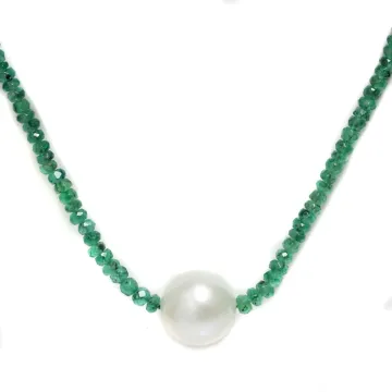 Collier perle australie et émeraude Moea Perles - 2