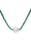 Collier perle australie et émeraude Moea Perles - 2
