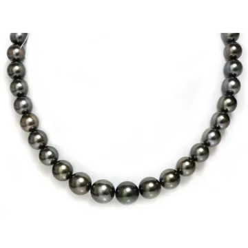 Collier Lin rond 9-12mm Moea Perles - 2