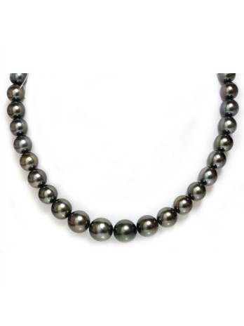 Collier Lin rond 9-12mm Moea Perles - 2