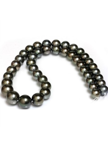 Collier Lin rond 9-12mm Moea Perles - 1