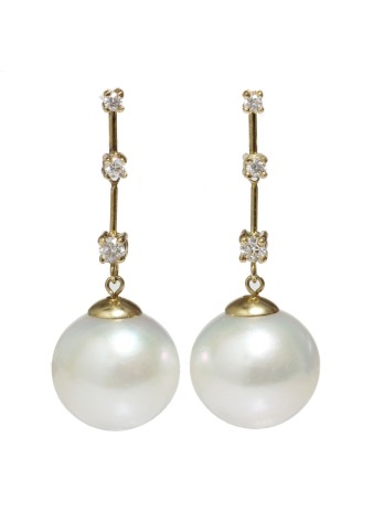 Boucles d'oreilles Fenu perles d'Australie Moea Perles - 1