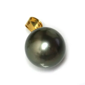 Pendentif en or Tiare perle de Tahiti Moea Perles - 2