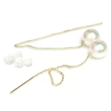 Boucles d'oreilles Avea perles Akoya AAA Moea Perles - 5