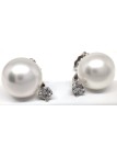 Boucles d'oreilles Hiapu or 18 carats perle d'australie 9-10mm AAA