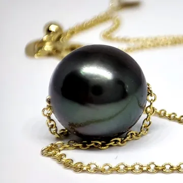 Collier or Miaa 12-13mm perles de tahiti Moea Perles - 7