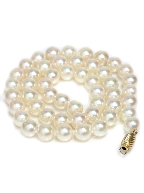 Collier Nia perle du japon Akoya 6.5-7mm qualité AAA