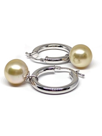 Boucles d'oreilles créoles Faana Moea Perles - 7