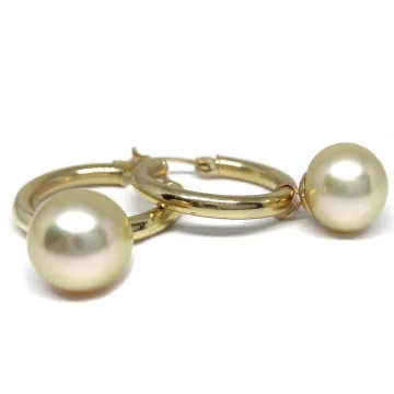 Boucles d'oreilles créoles Faana Moea Perles - 6