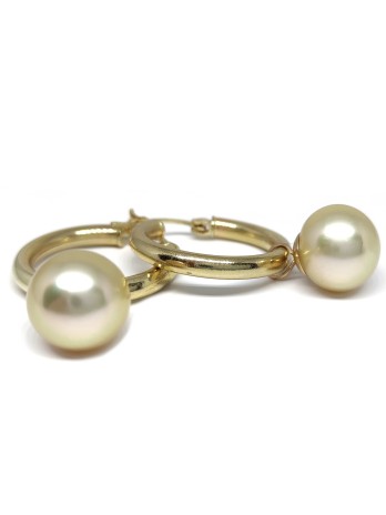 Boucles d'oreilles créoles Faana Moea Perles - 6