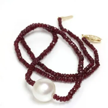 Collier perle australie et émeraude Moea Perles - 2