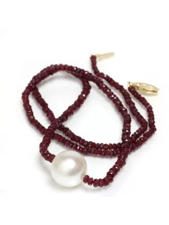 Collier perle australie et émeraude Moea Perles - 2