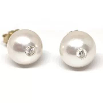 Boucles d'oreilles Ave perles Akoya AAA Moea Perles - 1