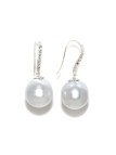 Boucles d'oreilles Apu perle d'Australie or et diamants 12mm