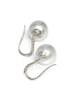 Boucles d'oreilles Apu perle d'Australie or et diamants 12mm