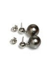 Boucles d'oreilles Aeri or 18 carats perle de tahiti rondes 9-11mm AAA