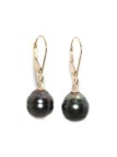 Boucles d'oreilles Araiaa perle de tahiti baroque 9-11mm or 18 carats
