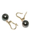 Boucles d'oreilles Torn perles de tahiti ronde 9-11mm AAA