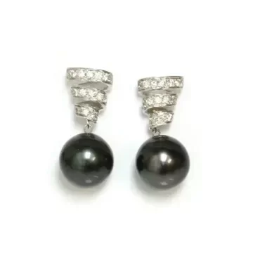 Boucles d'oreilles Fara perle de Tahiti Moea Perles - 1