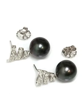 Boucles d'oreilles Fara perle de Tahiti Moea Perles - 2