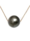 Collier or Myaa 12-13mm perles de tahiti