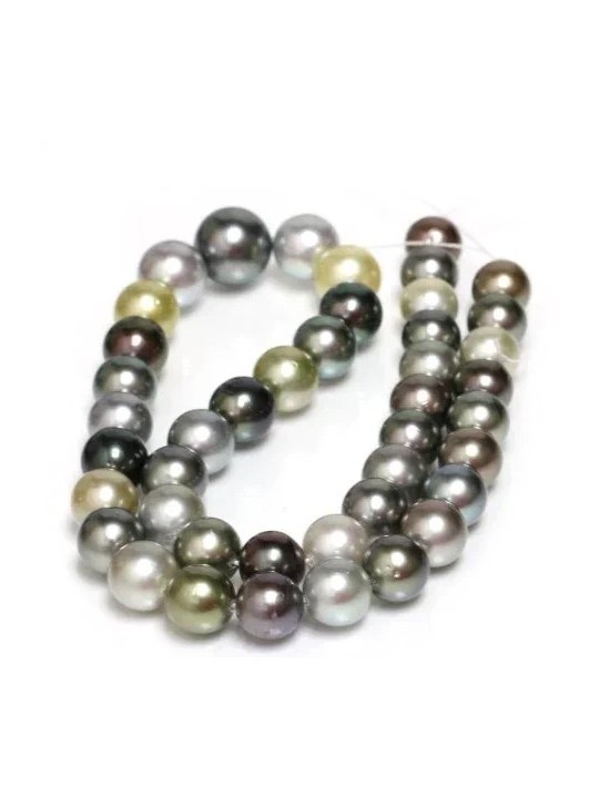 Collier Maupiti perle de tahiti multi couleurs 10-13mm qualité AAA