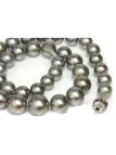 Collier Bora Bora perle de tahiti ronde 10-13mm qualité AAA couleur grises foncées